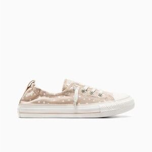 Converse Beige Polka Dot Sneakers